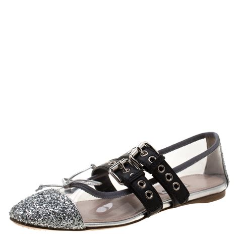 miu miu flats buckle|midi miu flat sandals.